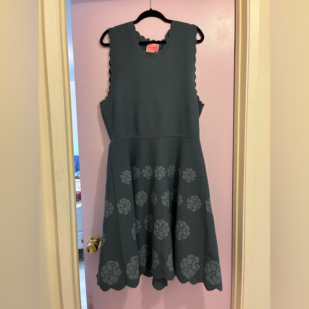 Kate Spade Teal Floral Dress